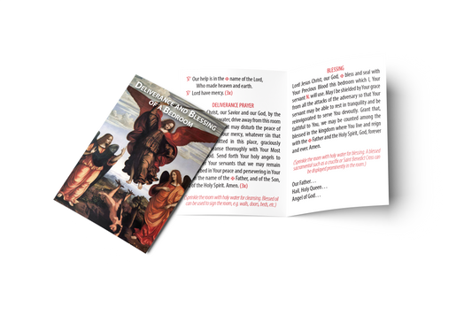 Deliverance and Blessing of a Bedroom prayer card