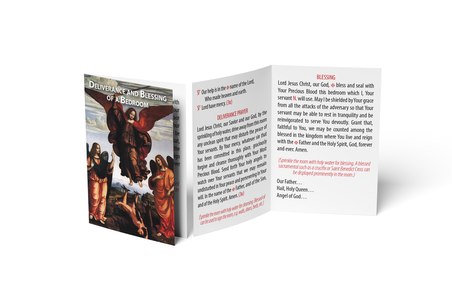 Deliverance and Blessing of a Bedroom prayer card
