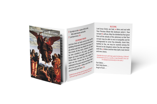 Deliverance and Blessing of a Bedroom prayer card