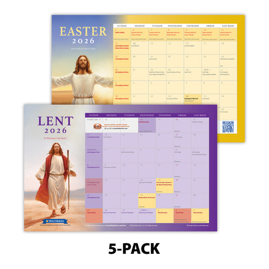 Lent & Easter Season Calendar (5-Pack)
