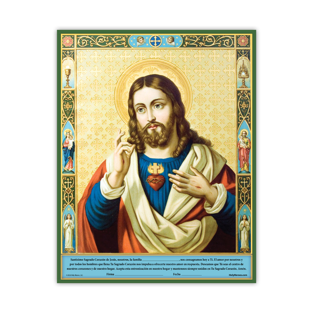 Sacred Heart Enthronement Print (SPANISH)