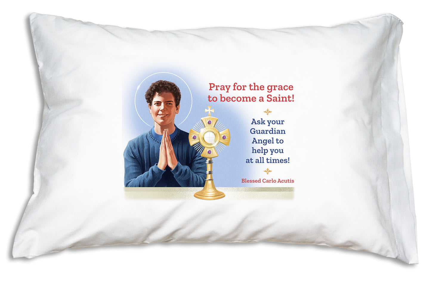 Prayer Pillowcase - Blessed Carlo Acutis