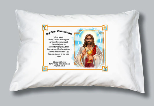 Prayer Pillowcase - First Communion: Personalized