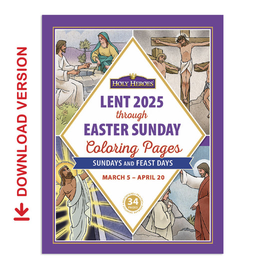 Lent 2025 through Easter Sunday Coloring Pages [Download]