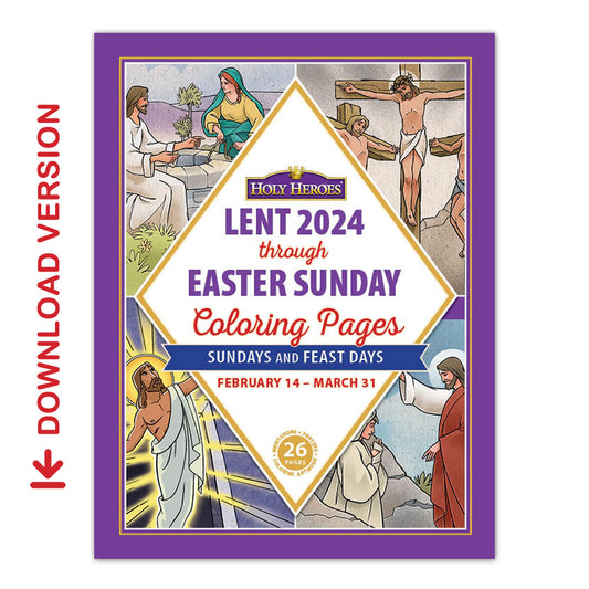 Lent 2024 through Easter Sunday Coloring Pages [Download]