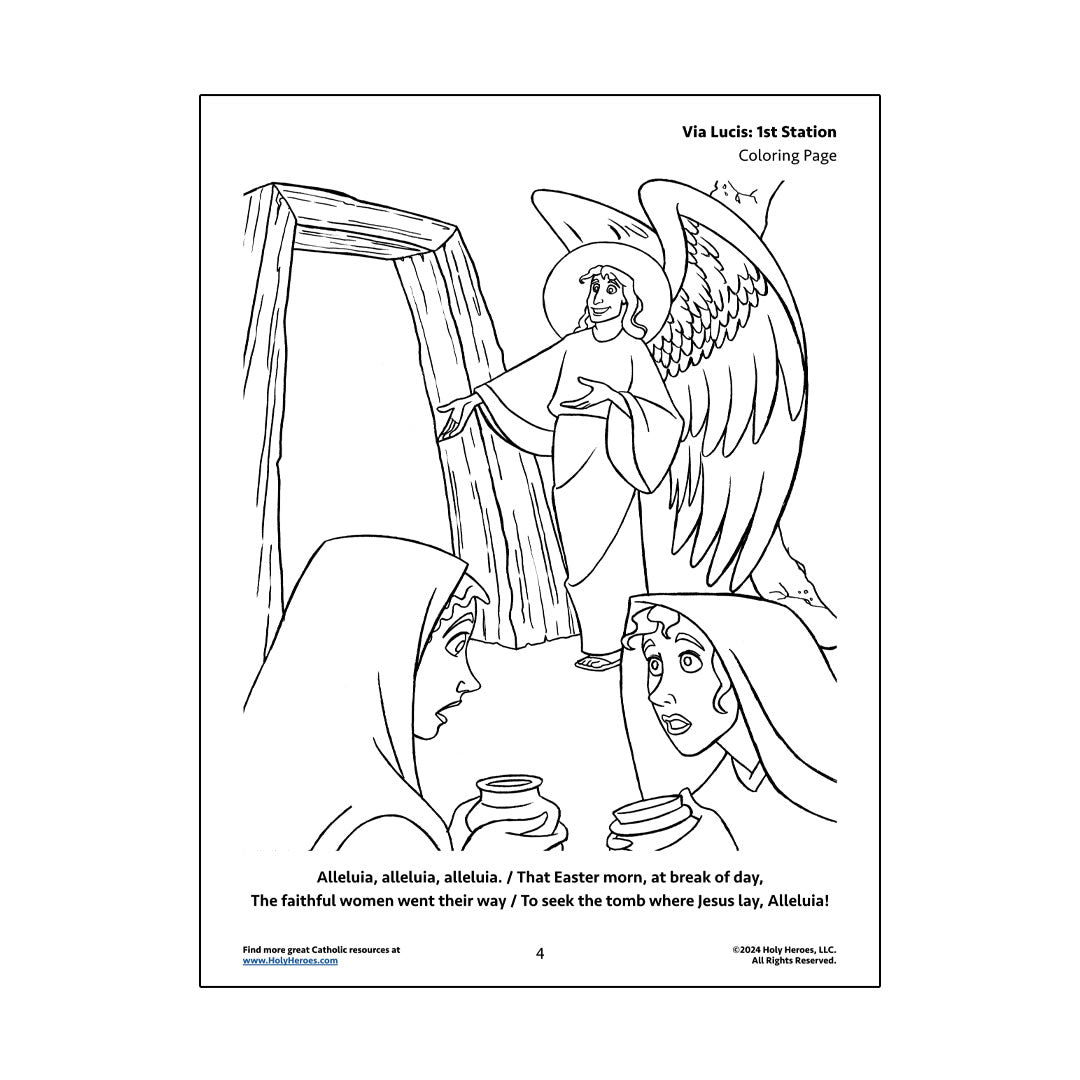 Via Lucis: Stations of the Resurrection Coloring Pages [Download]