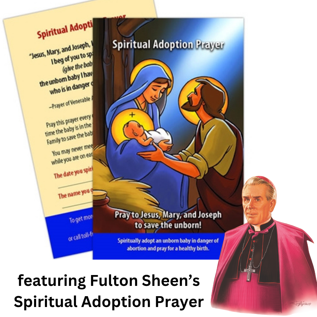 Spiritual Adoption Prayer Card (5-pack) - Holy Heroes