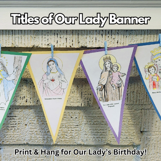Titles of Our Lady Banner [Download]