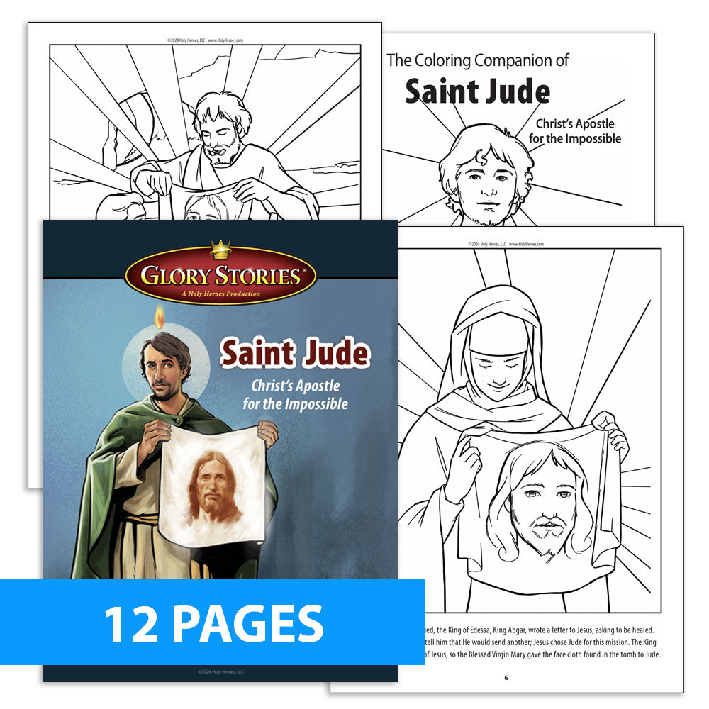 The Story of Saint Jude 12-Page Coloring Book [Download]