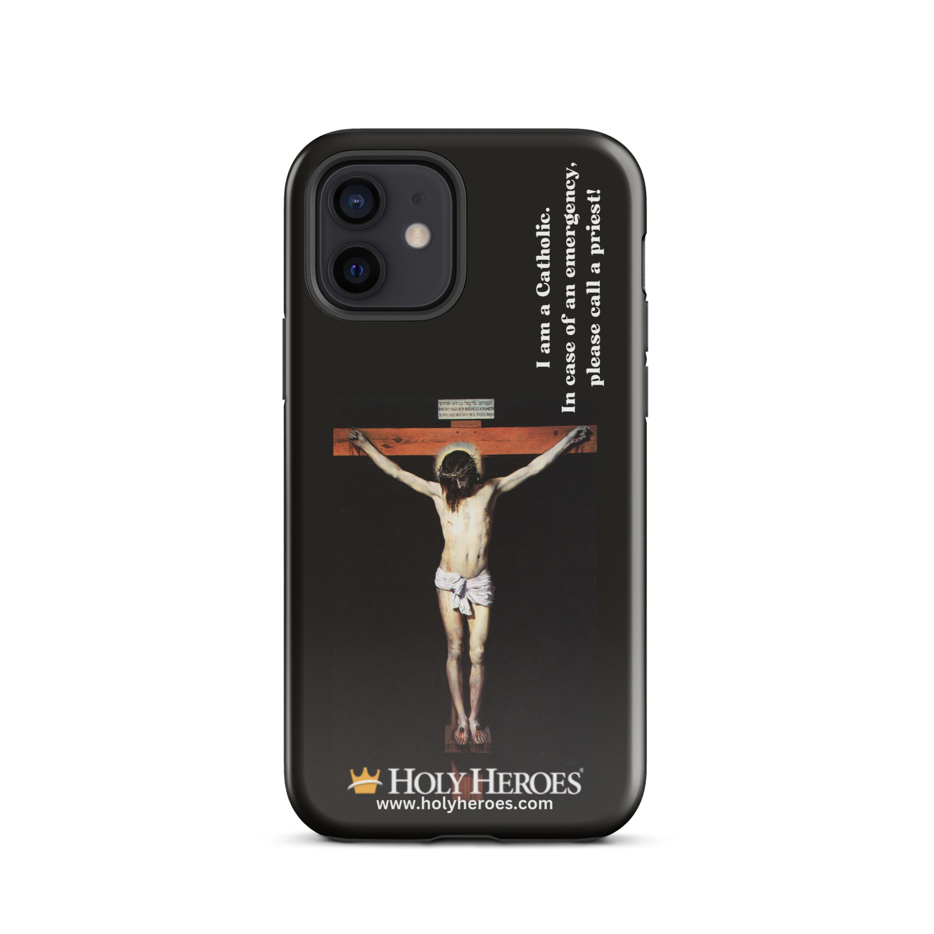 Crucifix "I am a Catholic" Tough Case for iPhone - iPhone 12 Crucifix "I am a Catholic" Tough Case for iPhone - iPhone 12