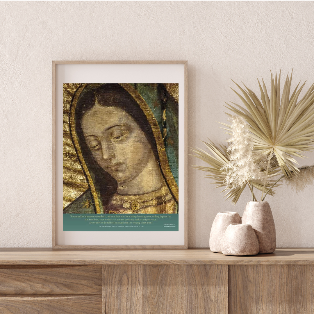 The Face of Our Lady of Guadalupe Print - Holy Heroes