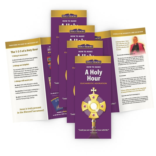 HOW TO Make a Holy Hour Pamphlet (5-pack) - Holy Heroes