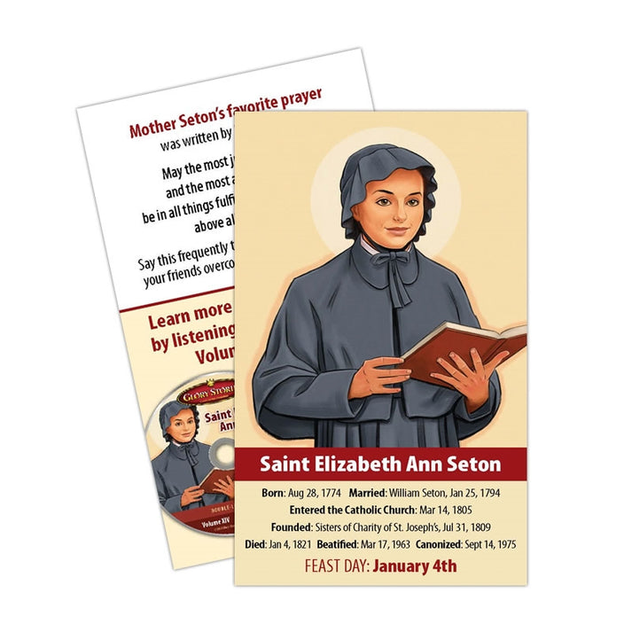 Saint Elizabeth Ann Seton Prayer Card – Holy Heroes