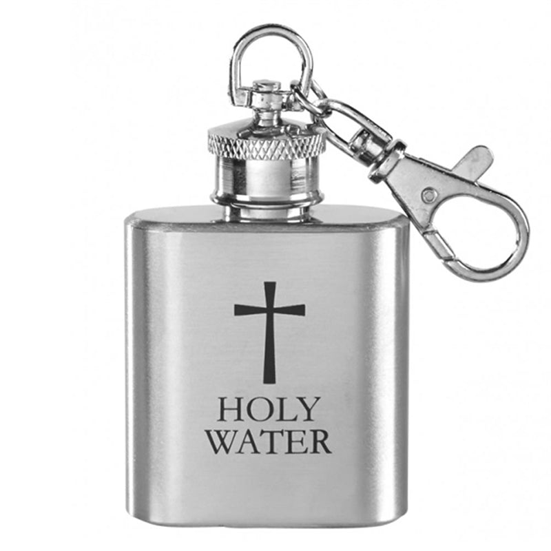 Holy Water Keychain mini-Flask (stainless steel) - Holy Heroes