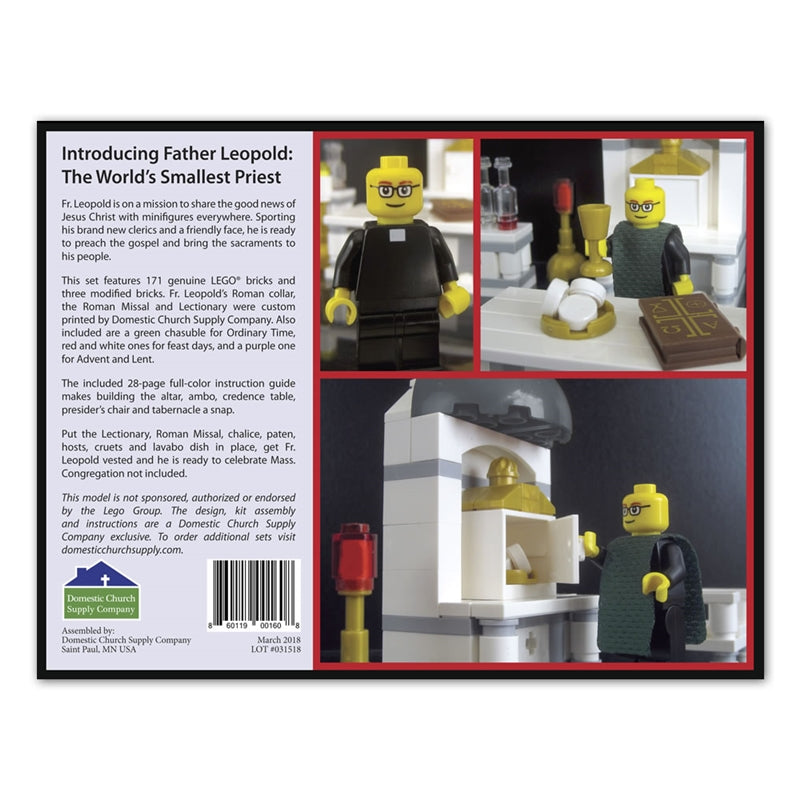 Father Leopold Celebrates with LEGO® bricks - Catholic Gifts – Holy Heroes