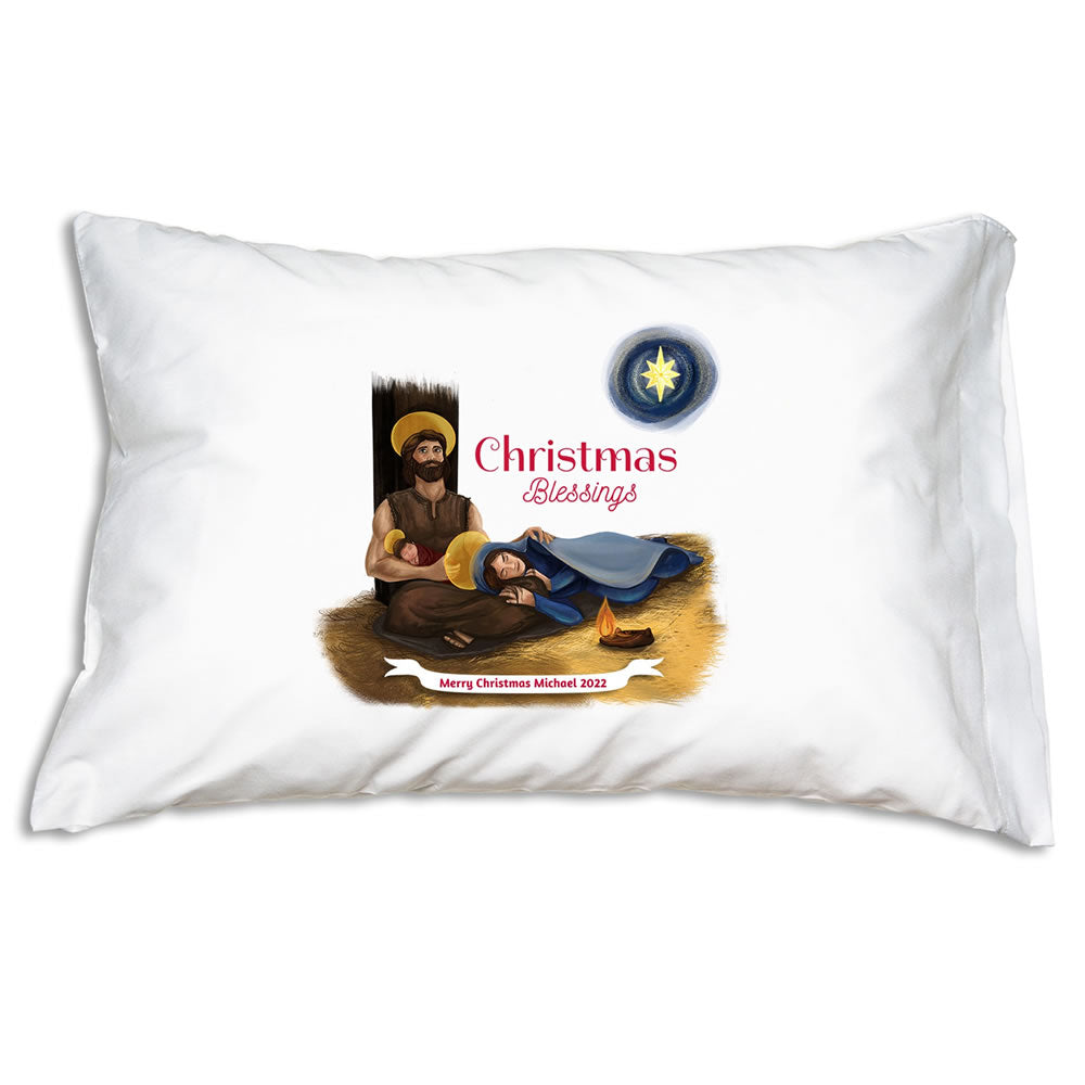 LIMITED *Personalized* Prayer Pillowcase - Christmas Blessings - Holy Heroes
