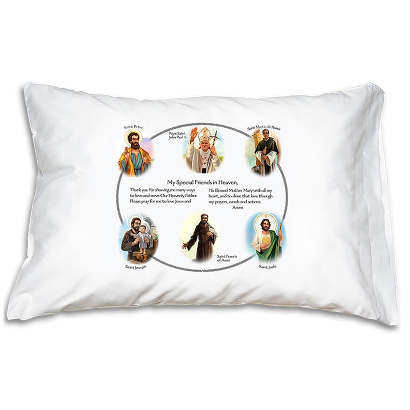 Prayer Pillowcase - Circle of Friends: Blessed Brothers - Holy Heroes