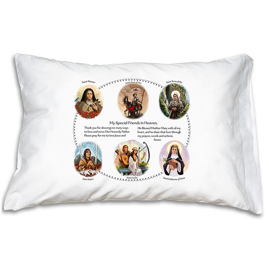 Prayer Pillowcase - Circle of Friends: Saintly Sisters - Holy Heroes