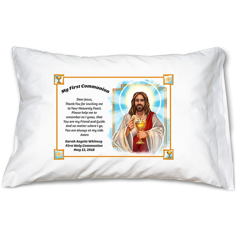 Prayer Pillowcase - First Communion: Personalized - Holy Heroes
