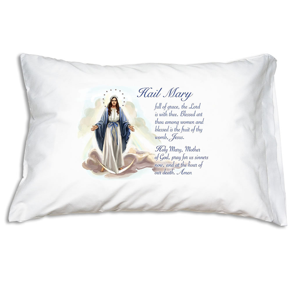 Prayer Pillowcase - Our Lady of Grace: Hail Mary - Holy Heroes