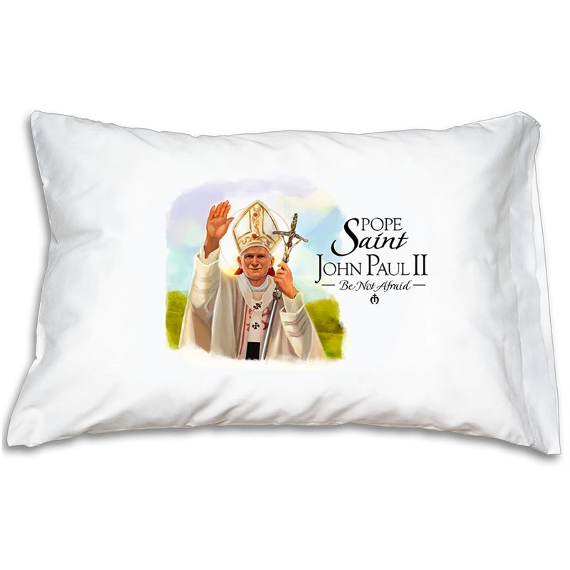 Prayer Pillowcase - Pope St. John Paul II - Holy Heroes