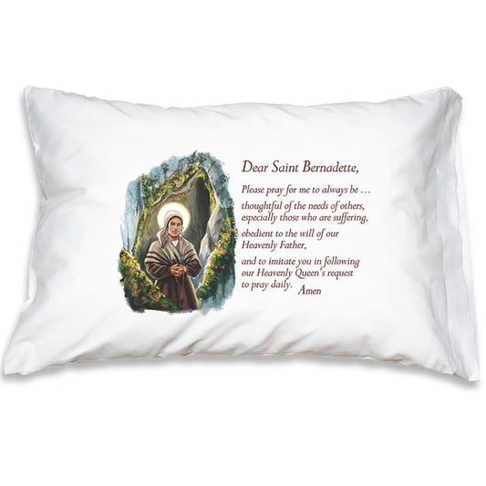 Prayer Pillowcase - St. Bernadette - Holy Heroes