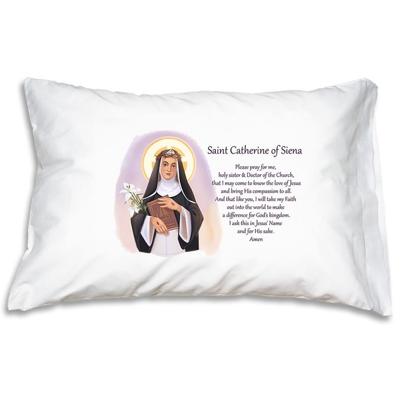 Prayer Pillowcase - Saint Catherine of Siena - Holy Heroes