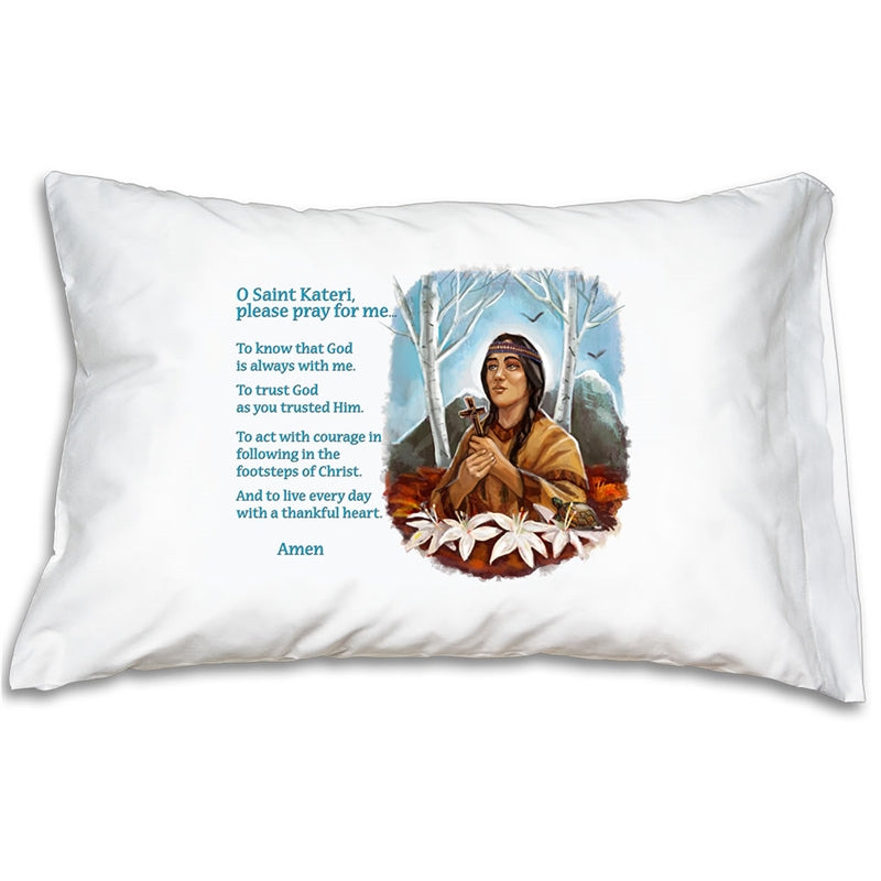 Prayer Pillowcase - St. Kateri - Holy Heroes