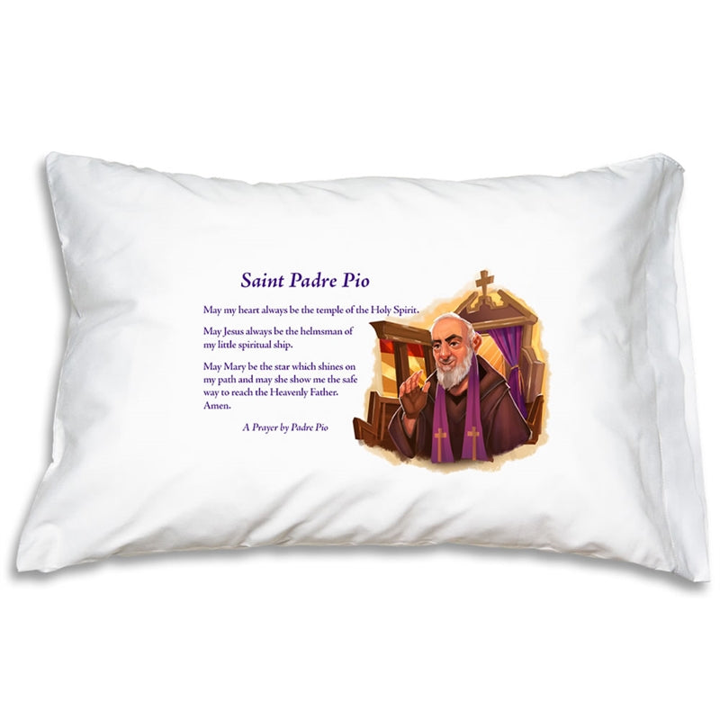 Prayer Pillowcase - Saint Padre Pio - Holy Heroes