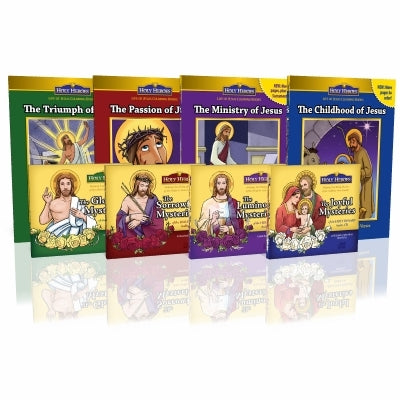 Holy Rosary Complete CD and Coloring Book Set - Holy Heroes