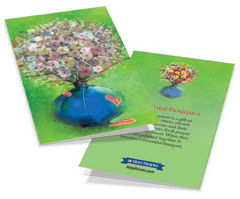 Spiritual Bouquet Cards with Stickers (5-Pack) - Holy Heroes