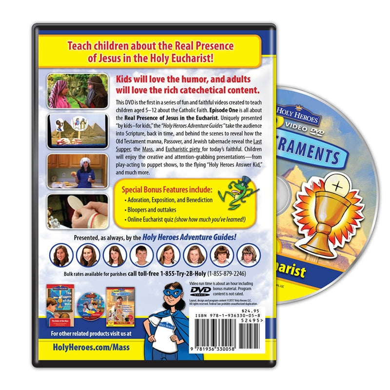 Inside the Sacraments: The Holy Eucharist VIDEO DVD - Holy Heroes