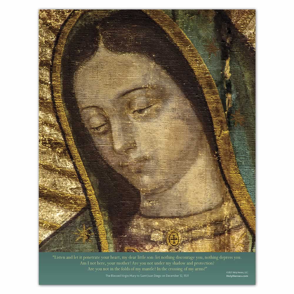 The Face of Our Lady of Guadalupe Print - Holy Heroes