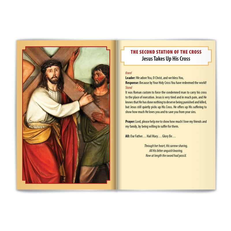 Stations of the Cross Prayer Booklet (Bi-lingual) - Holy Heroes