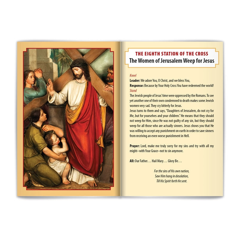 Stations of the Cross Prayer Booklet (Bi-lingual) - Holy Heroes
