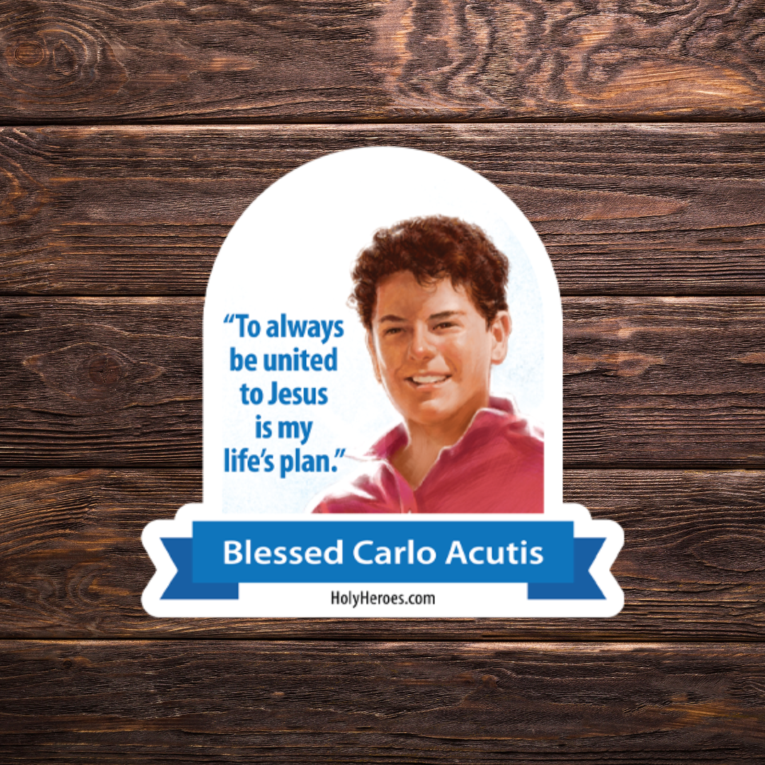 Blessed Carlo Acutis Sticker Version 4 - Holy Heroes